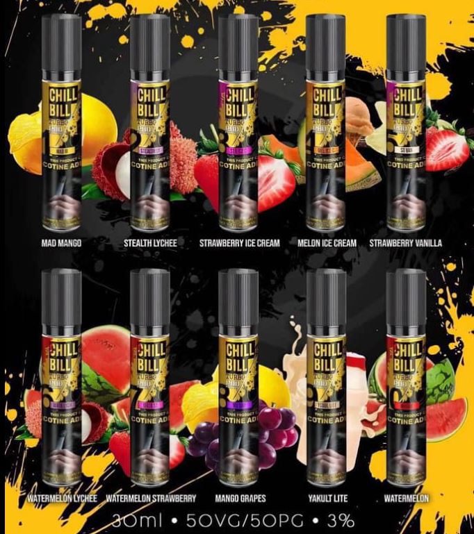Chill Bill Turbo Pod Formula Salt Nic Ejuice / E-liquid